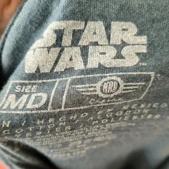 𝅺Star Wars Graphic Men's Heather Blue Short Sleeve T-Shirt - Picture 3 of 4